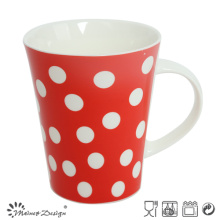 Taza de café de cerámica de 12 onzas con puntos